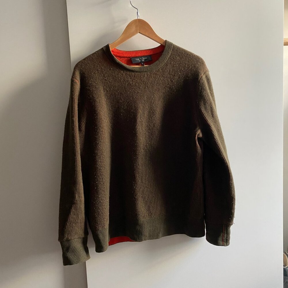 Rag & Bone Wool & Cashmere Two-Tone Sweater